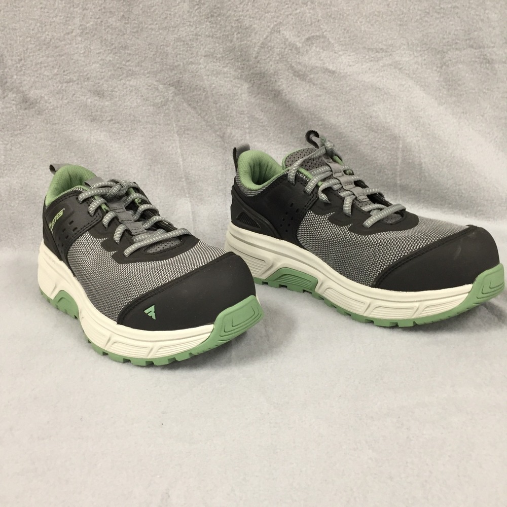 Bates Rush Low Composite Safety Toe Work Shoes Gray Green Sneaker Mens 8.5